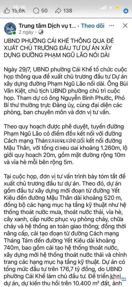 Bán Đất số 160 Đường Phạm Ngũ Lão, Phường Cái Khế - ảnh 3