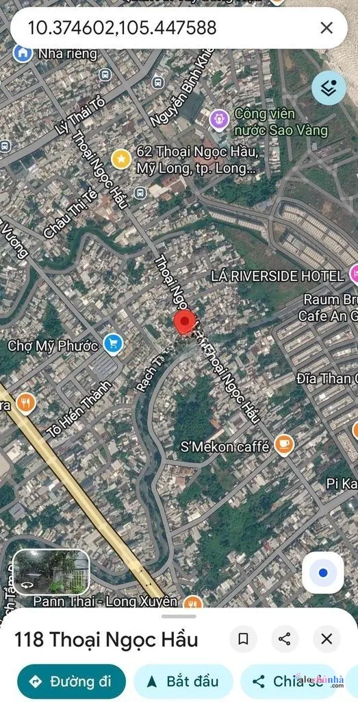 Bán Nhà số 118/6B cặp rạch tầm bót, Phường Mỹ Phước