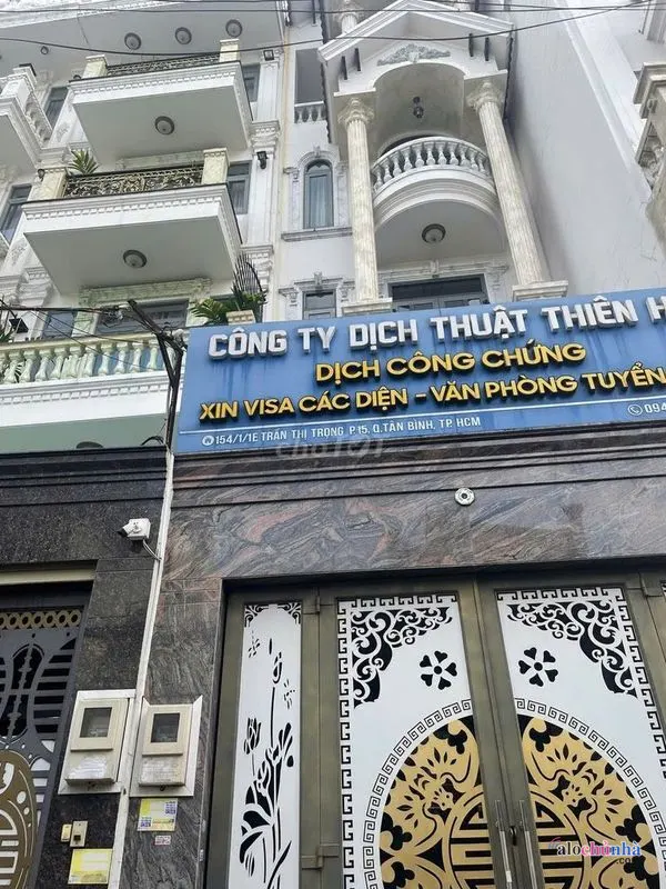 Bán Nhà số 154/1/1E Đường Trần Thị Trọng, Phường 15, Quận Tân Bình