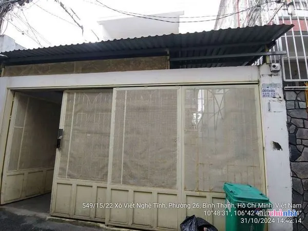 Bán  Nhà số 549/15/22 đường Xô Viết Nghệ Tĩnh, Phường 26, Quận Bình Thạnh
