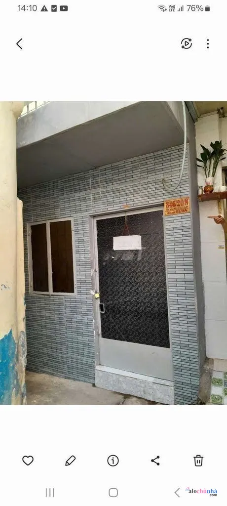 Bán  Nhà số 346/20/8 đường Chu Văn An, phường 12, quận Bình Thạnh