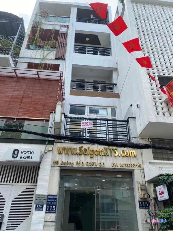 Bán  Nhà số 115 đường Số 3 Cư xá Đô Thành, Phường 4, quận 3