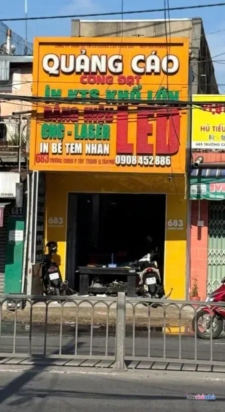 Cho Thuê Nhà số 683 đường Trường Chinh, phường Tây Thạnh, quận Tân Phú