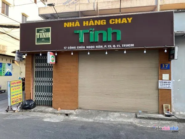 Bán Nhà số 17 đường Công Chúa Ngọc Hân, phường 13, quận 11