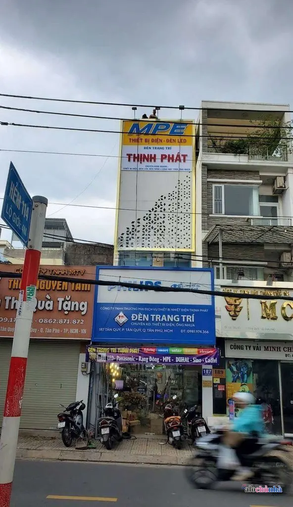 Cho Thuê  Nhà số 187 đường Tân Kỳ Tân Quý, phường Phú Thọ Hòa, quận Tân Phú