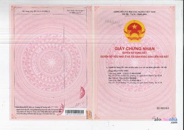 Bán Nhà số 29/2G Đường Nguyễn Gia Trí, Phường 25, Quận Bình Thạnh