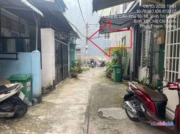 Bán Nhà số 63/12 Đường Liên Khu 16-18, Phường Bình Trị Đông, Quận Bình Tân