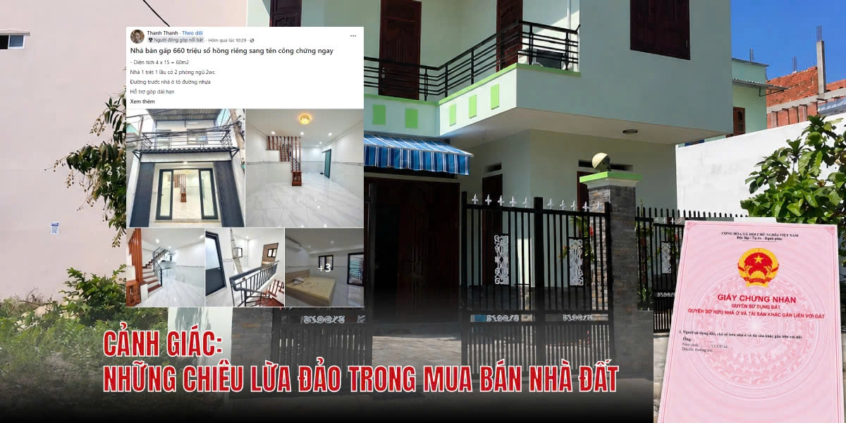 Những chiêu lừa đảo trong mua bán nhà đất