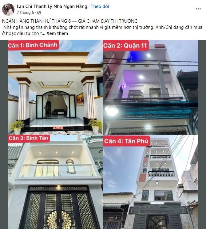 Lừa đảo nhà ngân hàng thanh lý